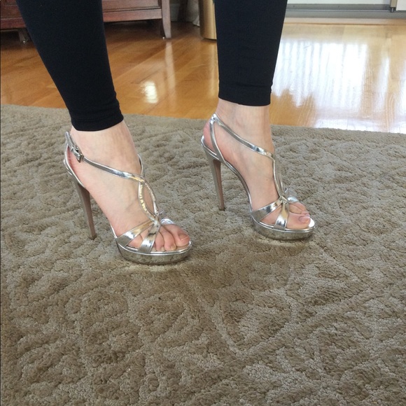 Prada Metallic Platform Sandals - Picture 14 of 14